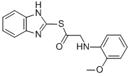 CAS#: 83408-81-5, ((2-Methoxyphenyl)Amino)Ethanethioic Acid S-1H-Benzimidazol-2-Yl Ester