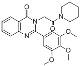 CAS#: 83409-00-1, 1-(4-Oxo-2-(3,4,5-Trimethoxyphenyl-3(4H)-Quinazolinyl)Acetyl)Piperidine