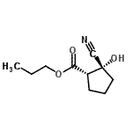 CAS 登录号：834886-11-2， 丙基(1S,2R)-2-氰基-2-羟基环戊烷羧酸酯