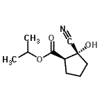 CAS 登录号：834886-18-9， 异丙基(1R,2R)-2-氰基-2-羟基环戊烷羧酸酯