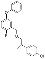 CAS 登录号：83493-16-7， 3-苯氧基-6-氟苄基2-(4-氯苯基)-2-甲基丙基醚