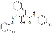 CAS 登录号：83682-25-1， N-(4-氯-2-甲基苯基)-4-[(2-氯-6-甲基苯基)偶氮]-3-羟基萘-2-甲酰胺