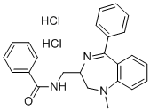 CAS#: 83736-21-4, 1-Methyl-2-Benzoylaminomethyl-5-Phenyl-1H-2,3-Dihydro-1,4-Benzodiazepine Dihydrochloride