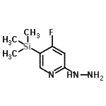 CAS 登录号：837364-91-7， 4-氟-2-肼基-5-(三甲基硅烷基)吡啶