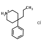 CAS#: 83763-28-4, 4-Phenyl-4-propylpiperidinium chloride