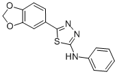 CAS#: 83796-18-3, 5-(1,3-Benzodioxol-5-Yl)-N-Phenyl-1,3,4-Thiadiazol-2-Amine