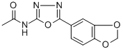 CAS 登录号：83805-44-1， N-(5-(1,3-苯并二氧戊环-5-基)-1,3,4-恶二唑-2-基)-乙酰胺