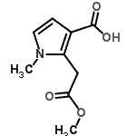 CAS 登录号：83846-84-8， 2-(2-甲氧基-2-氧代乙基)-1-甲基-1H-吡咯-3-羧酸