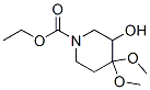 CAS 登录号：83898-43-5， 3-羟基-4,4-二甲氧基哌啶-1-羧酸乙酯