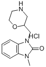 CAS 登录号：83913-04-6， 1-甲基-3-(吗啉-2-基甲基)苯并咪唑-2-酮盐酸盐