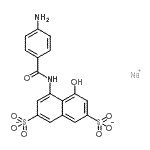 CAS#: 83929-49-1, 4-[(4-aminobenzoyl)amino]-5-hydroxy-2,7-Naphthalenedisulfonate sodium salt (1:1)