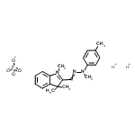 CAS 登录号：83949-68-2， 1,3,3-三甲基-2-[甲基(4-甲基苯基)碳o亚肼基基]-3H-吲哚鎓氢磷酸酯(1:2:1)