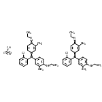 CAS#: 83950-19-0, 4-{(2-Chlorophenyl)[4-(ethylimino)-3-methyl-2,5-cyclohexadien-1-ylidene]methyl}-N-ethyl-2-methylaniline sulfate (2:1)