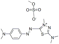 CAS#: 83950-26-9, 5-(Dimethylamino)-2-[[4-(Dimethylamino)Phenyl]Azo]-3-Methyl-1,3,4-Thiadiazolium Methyl Sulphate