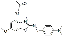 CAS#: 83968-82-5, 2-[[4-(Dimethylamino)Phenyl]Azo]-6-Methoxy-3-Methylbenzothiazolium Acetate