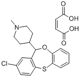 CAS 登录号：83986-04-3， 8-氯-6-(1-甲基-4-哌啶基)-6H-二苯并(B,E)-1,4-氧杂硫杂卓马来酸氢盐