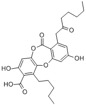 CAS 登录号：84-24-2， 袋衣酸