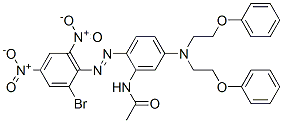 CAS 登录号：84000-65-7， N-[5-[二(2-苯氧基乙基)氨基]-2-[(2-溴-4,6-二硝基苯基)偶氮]苯基]乙酰胺