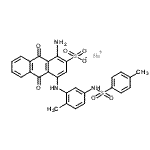 CAS 登录号：84057-97-6， 钠1-氨基-4-[(2-甲基-5-{[(4-甲基苯基)磺酰基]氨基}苯基)氨基]-9,10-二氧代-9,10-二氢-2-蒽磺酸酯