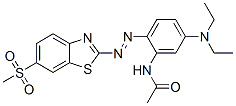 CAS#: 84100-08-3, N-[5-(Diethylamino)-2-[[6-(Methylsulphonyl)-2-Benzothiazolyl]Azo]Phenyl]Acetamide