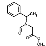 CAS 登录号：84100-48-1， 甲基N-甲酰基-N-(1-苯基乙基)甘氨酸酯