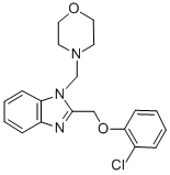 CAS#: 84138-39-6, 2-((2-Chlorophenoxy)Methyl)-1-(4-Morpholinylmethyl)-1H-Benzimidazole