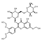 CAS#: 84145-74-4, 2-[3,4-Bis(hydroxymethoxy)phenyl]-5-hydroxy-7-(hydroxymethoxy)-4-oxo-4H-chromen-3-yl 6-O-(6-deoxy-alpha-L-mannopyranosyl)-beta-D-glucopyranoside