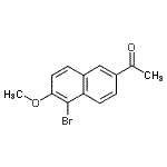 CAS 登录号：84167-74-8， 1-(5-溴-6-甲氧基-2-萘基)乙酮