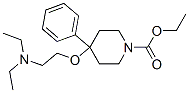 CAS 登录号：84176-71-6， 4-[2-(二乙基氨基)乙氧基]-4-苯基哌啶-1-羧酸乙酯