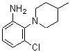 CAS#: 842965-35-9, 3-Chloro-2-(4-methyl-1-piperidinyl)aniline