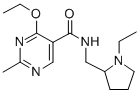 CAS#: 84332-33-2, 4-Ethoxy-N-((1-Ethyl-2-Pyrrolidinyl)Methyl)-2 -Methyl-5-Pyrimidinecarboxamide