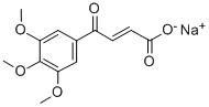 CAS 登录号：84386-13-0， (E)-4-氧代-4-(3,4,5-三甲氧基苯基)-2-丁烯酸钠盐