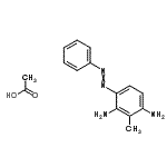 CAS#: 84434-43-5, 2-Methyl-4-(phenyldiazenyl)-1,3-benzenediamine acetate (1:1)