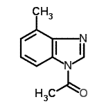 CAS#: 84445-81-8, 1-(4-Methyl-1H-benzimidazol-1-yl)ethanone