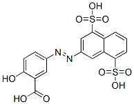 CAS 登录号：84455-34-5， 5-[(4,8-二磺基-2-萘基)偶氮]水杨酸