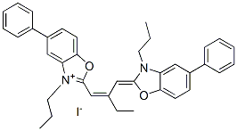 CAS#: 84455-39-0, 5-Phenyl-2-[2-[(5-Phenyl-3-Propyl-3H-Benzoxazol-2-Ylidene)Methyl]But-1-Enyl]-3-Propylbenzoxazolium Iodide