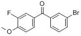 CAS#: 844879-54-5, 3-Bromo-3'-Fluoro-4'-Methoxybenzophenone