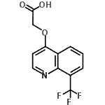 CAS#: 845264-81-5, {[8-(Trifluoromethyl)-4-quinolinyl]oxy}acetic acid