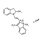 CAS#: 84560-11-2, 1,3,3-Trimethyl-2-[(E)-2-(2-methyl-2,3-dihydro-1H-indol-1-yl)vinyl]-3H-indolium thiocyanate