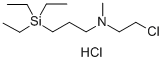 CAS 登录号:84584-74-7, N-(2-氯乙基)-N-甲基-3-(三乙基硅烷基)-1-丙胺盐酸盐