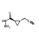 CAS#: 84673-50-7, (1R,2S)-2-(Cyanomethyl)cyclopropanecarbohydrazide