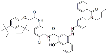 CAS#: 84696-89-9, 4-[[4-(Benzoylbutylamino)Phenyl]Azo]-N-[5-[[[2,4-Bis(1,1-Dimethylpropyl)Phenoxy]Acetyl]Amino]-2-Chlorophenyl]-1-Hydroxynaphthalene-2-Carboxamide