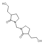 CAS#: 84697-12-1, 1,1'-Methylenebis[3-(2-hydroxyethyl)-2-pyrrolidinone]