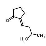 CAS 登录号：847062-98-0， (2E)-2-(3-甲基丁亚基)环戊酮