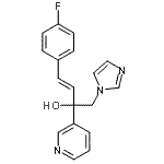 CAS 登录号:847570-47-2, (3E)-4-(4-氟苯基)-1-(1H-咪唑-1-基)-2-(3-吡啶基)-3-丁烯-2-醇