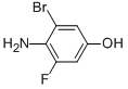 CAS 登录号：847872-11-1， 4-氨基-3-溴-5-氟苯酚