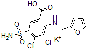CAS 登录号：84788-22-7， 4-氯-2-(2-呋喃甲基氨基)-5-氨基磺酰基-苯甲酸氯化钾混合物