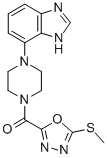 CAS#: 84806-81-5, 1-(1H-Benzimidazol-4-Yl)-4-((5-(Methylthio)-1,3,4-Oxadiazol-2-Yl)Carbonyl)-Piperazine