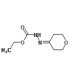CAS 登录号：848667-12-9， 乙基2-(四氢-4H-吡喃-4-亚基)肼羧酸酯