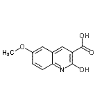 CAS#: 848824-88-4, 2-Hydroxy-6-methoxy-3-quinolinecarboxylic acid